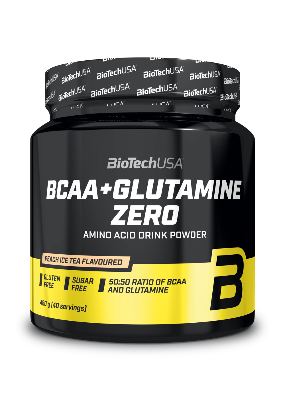 Obrázok BiotechUSA BCAA + Glutamine Zero 480 g – broskyňa-ľadový čaj