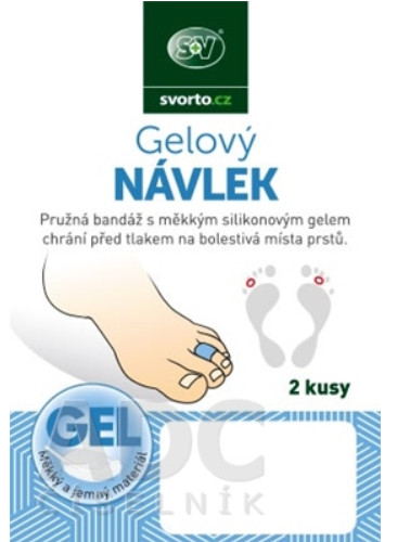 Obrázok svorto Gélový NÁVLEK (prsty na nohách) veľkosť L (25 mm) 1x2 ks