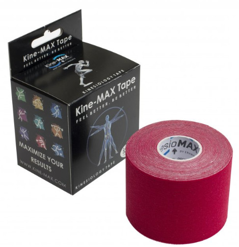 Obrázok Kine-MAX Classic Kinesiology Tape červená tejpovacia páska 5cm x 5m, 1x1 ks