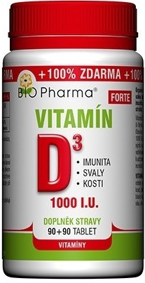 Obrázok BIO Pharma Vitamín D3 FORTE