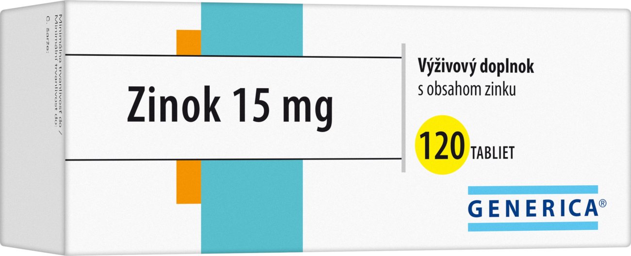 Obrázok GENERICA Zinok 15 mg