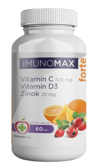 Obrázok IMUNOMAX Forte Vitamín C+D+Zinok