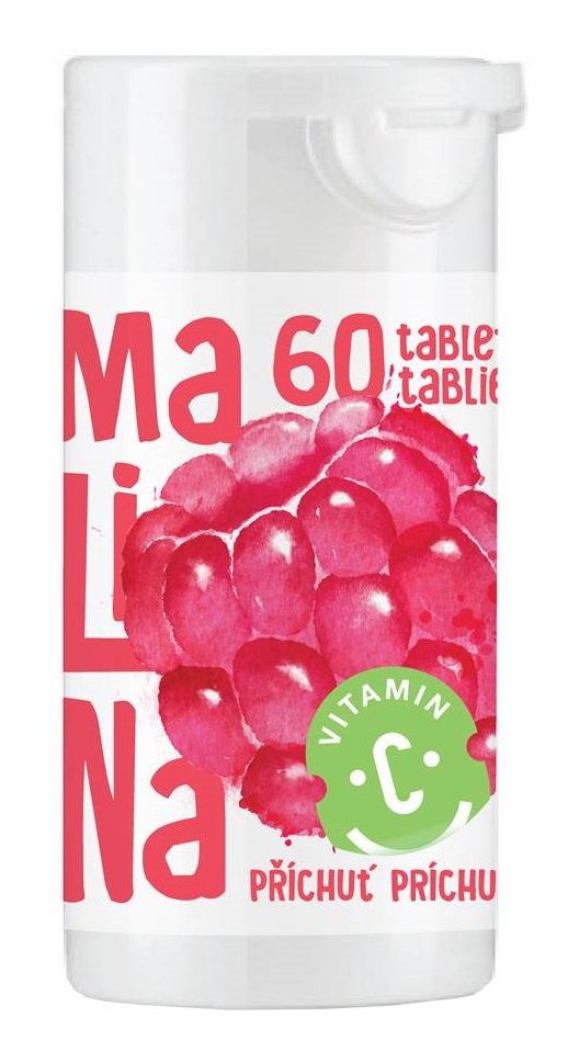 Obrázok RAPETO Vitamín C 100 mg malina sukralóza 60 tabliet