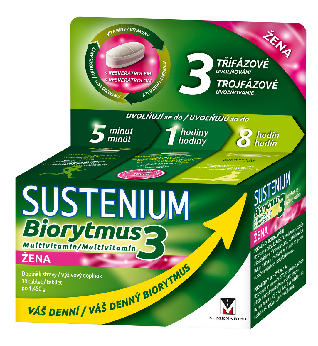 Obrázok SUSTENIUM Biorytmus 3 multivitamín ŽENA