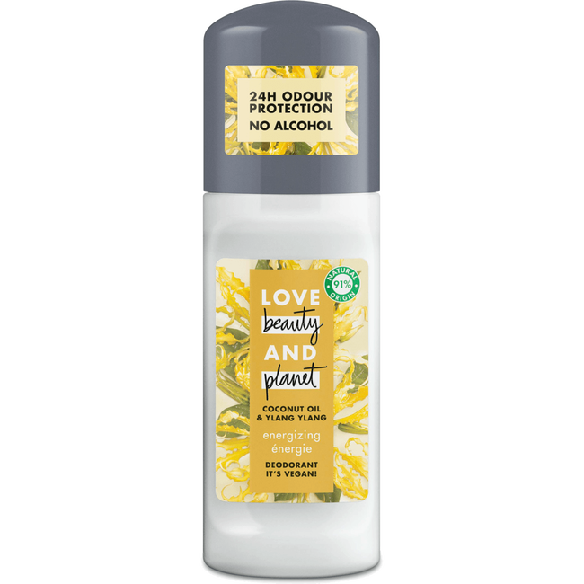 Obrázok Love Beauty & Planet Energizing guličkový dezodorant roll-on 50 ml