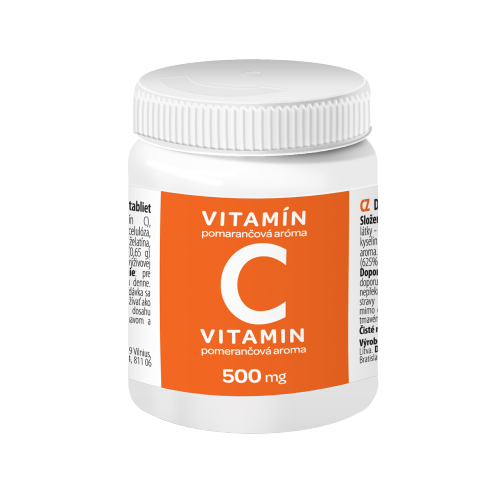 Obrázok Valentis Vitamín C 500 mg pomarančová aróma 50ks