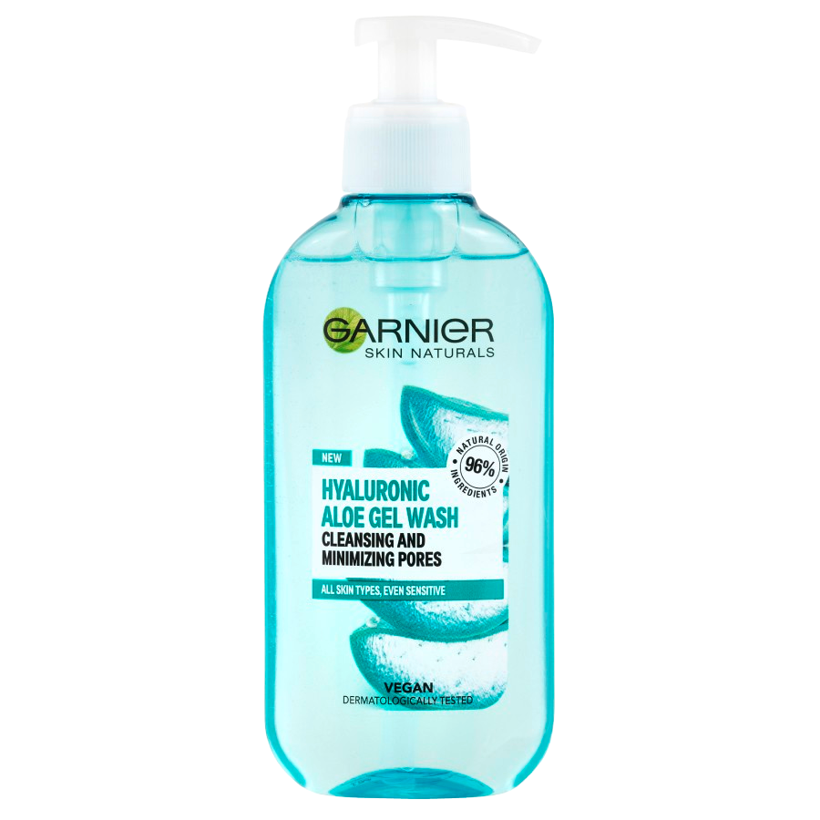 Obrázok GARNIER Hyaluronic Aloe Gel Wash 200 ml (3600542328722)