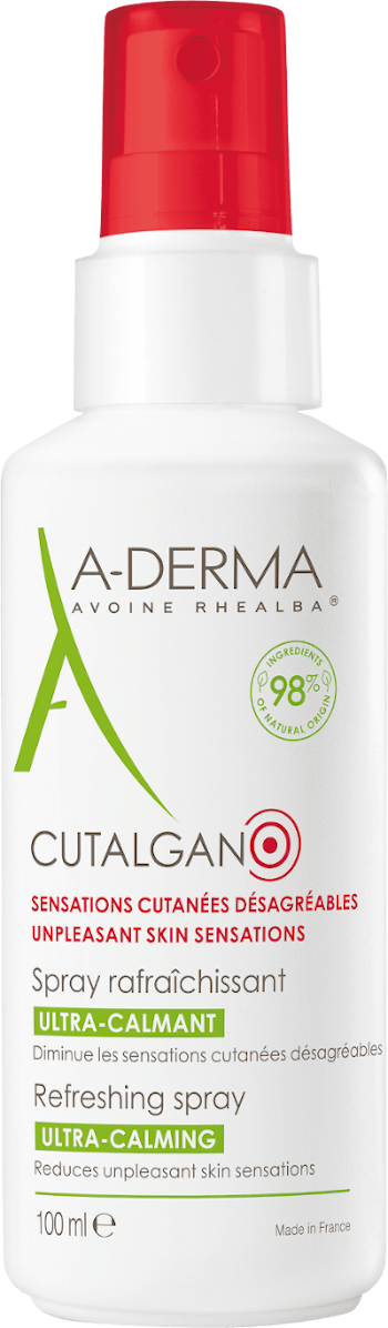 Obrázok A-Derma Cutalgan Refreshing Spray upokojujúci sprej proti podráždeniu a svrbeniu pokožky 100 ml