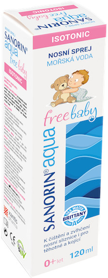 Obrázok Sanorin Aqua Free Baby nosný sprej 120 ml