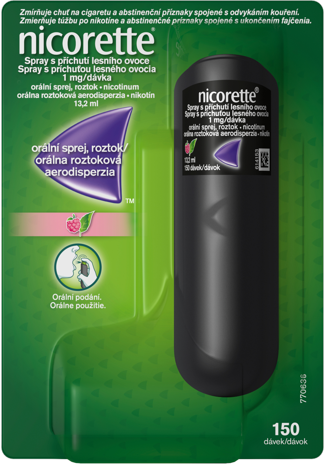 Obrázok Nicorette Spray 1 mg/dávka s prích. lesného ovocia