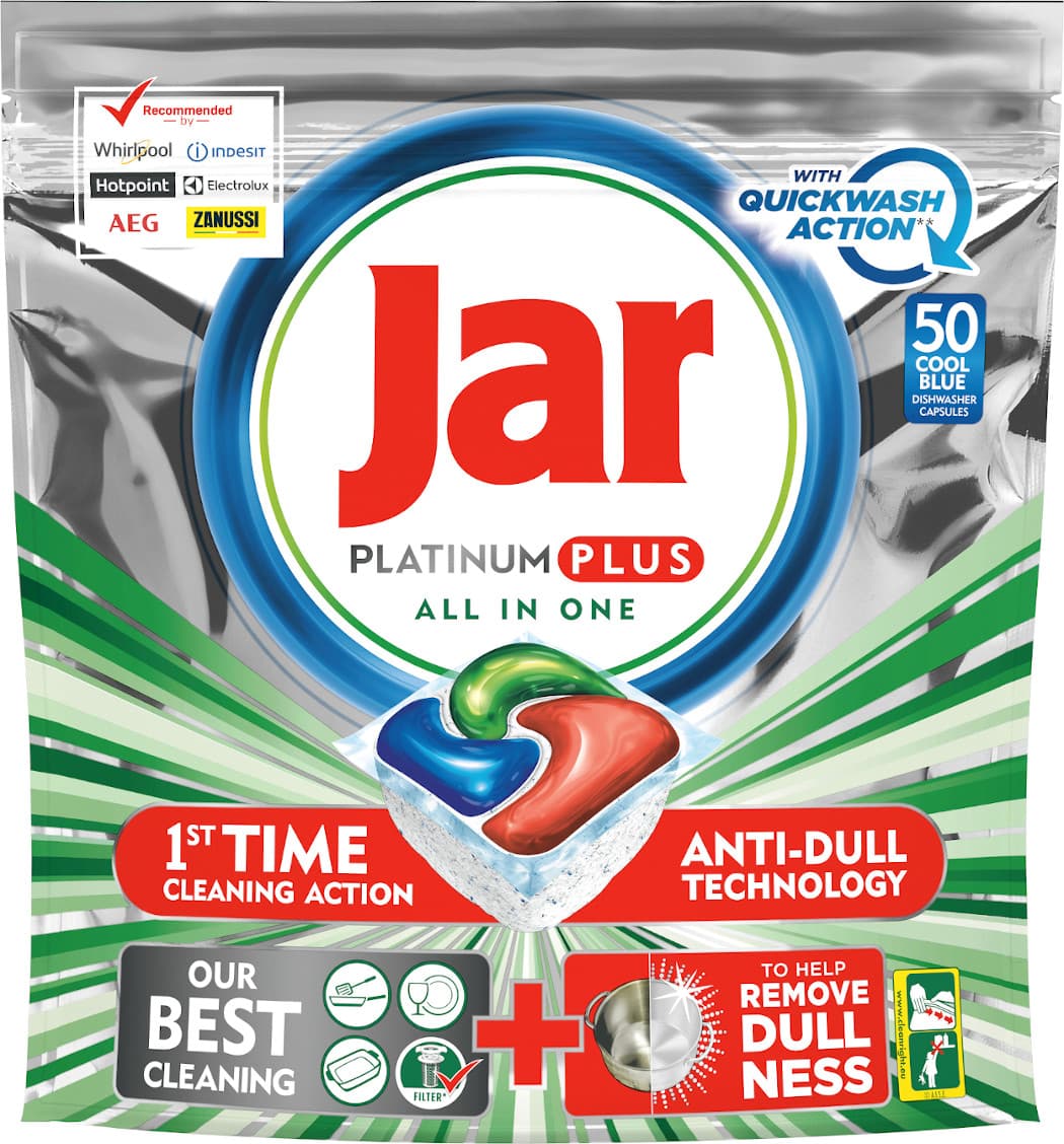 Obrázok JAR Platinum Plus Quickwash Action 50 ks  (8001841471723)