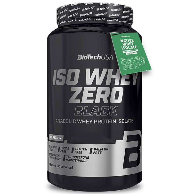 Obrázok BiotechUSA Iso Whey Zero Black jahoda 908g