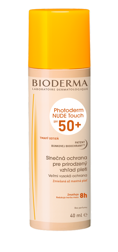 Obrázok Bioderma Photoderm Nude Touch ochranný tónovaný fluid pre zmiešanú až mastnú pleť odtieň Natural SPF50+ 40 ml