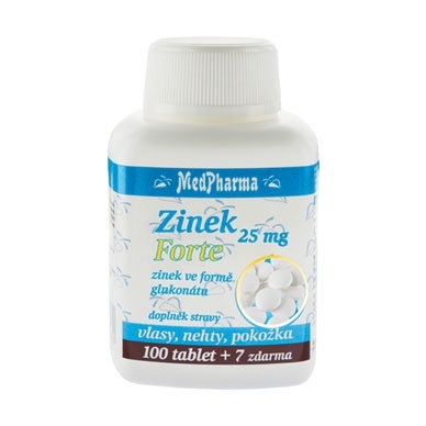 Obrázok MedPharma ZINOK 25 mg Forte