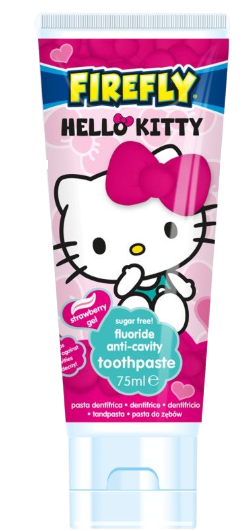 Obrázok Hello Kitty zubná pasta - jahodový gel 75ml