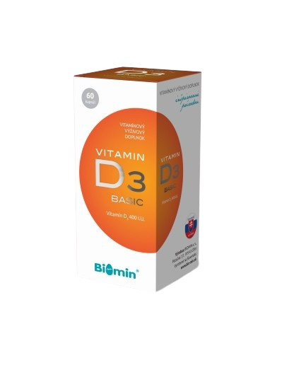 Obrázok BIOMIN VITAMIN D3 BASIC 400 I.U.