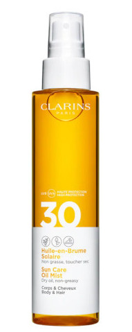 Obrázok Clarins Sun Protection suchý olej na vlasy a telo SPF 30 150 ml