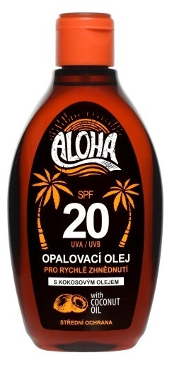 Obrázok SUN ALOHA Olej na opaľovanie SPF20 s kokosovým olejom 200ml