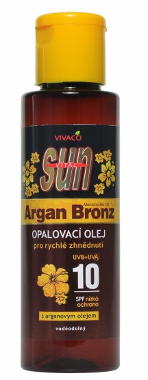 Obrázok SUN ARGAN BRONZ Olej SPF10 s arganovým olejom 100ml