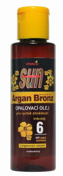 Obrázok SUN ARGAN BRONZ Olej SPF6 s arganovým olejom 100ml