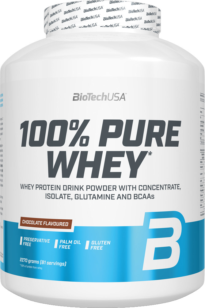 Obrázok BiotechUSA PURE WHEY (dóza) 2270 g jahoda