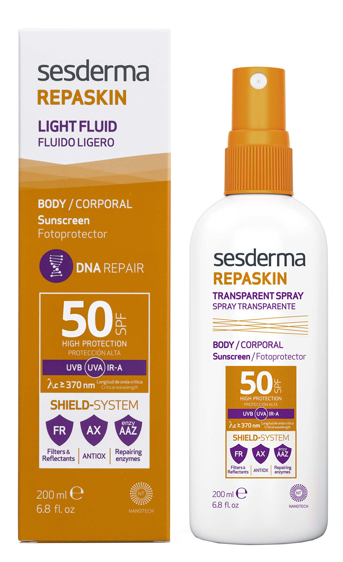 Obrázok Sesderma Repaskin lipozomálny ochranný sprej SPF 50  200 ml