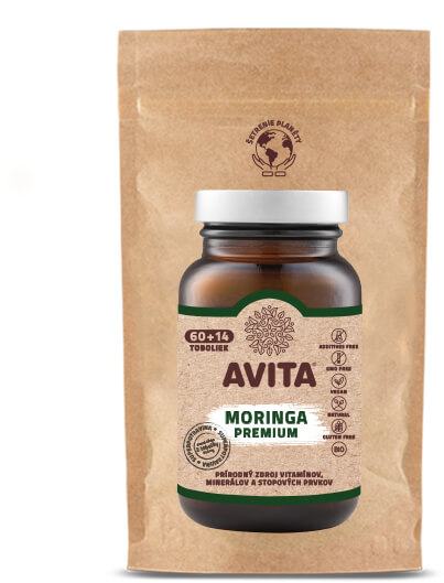 Obrázok Avita Moringa Premium EKO balenie 60 + 14 toboliek