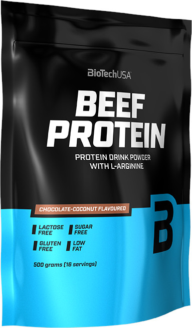 Obrázok BiotechUSA Beef Protein (sáčok) 500 g jahoda