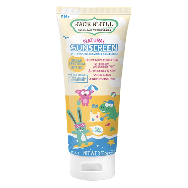 Obrázok JACK N´JILL Natural Sunscreen prírodný opaľovací krém SPF 30, 1x100 g