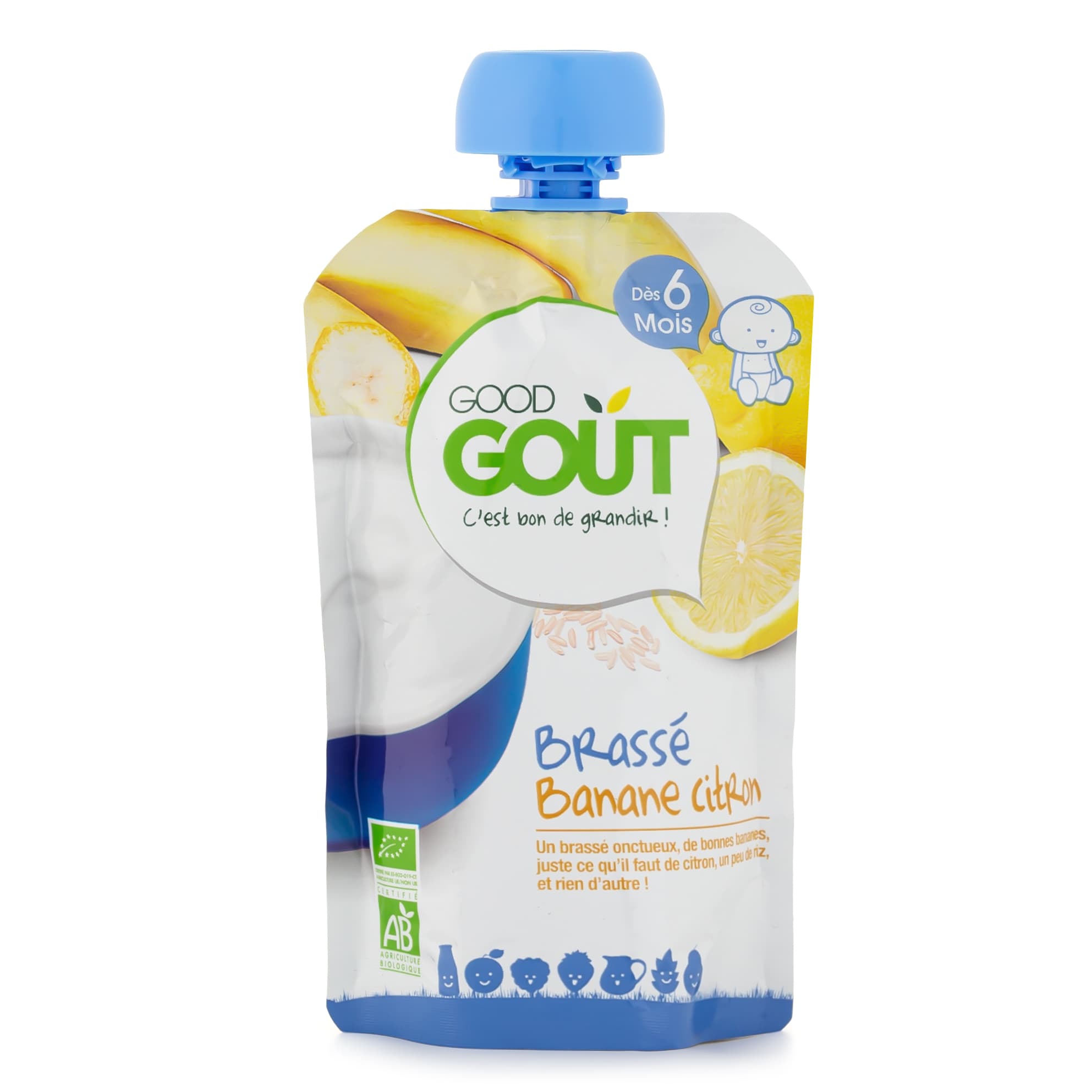 Obrázok GOOD GOUT BIO Banánový jogurt s citrónom 90 g