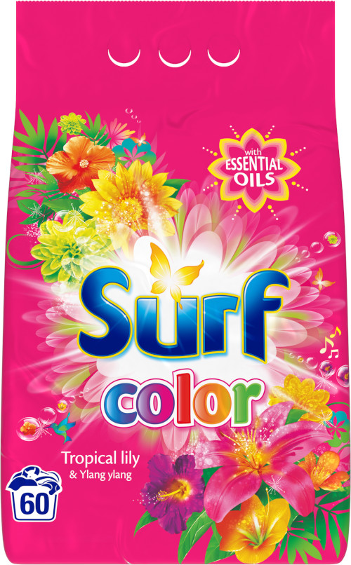 Obrázok SURF Color Tropical 4,2 kg (60 dávok) – prací prášok