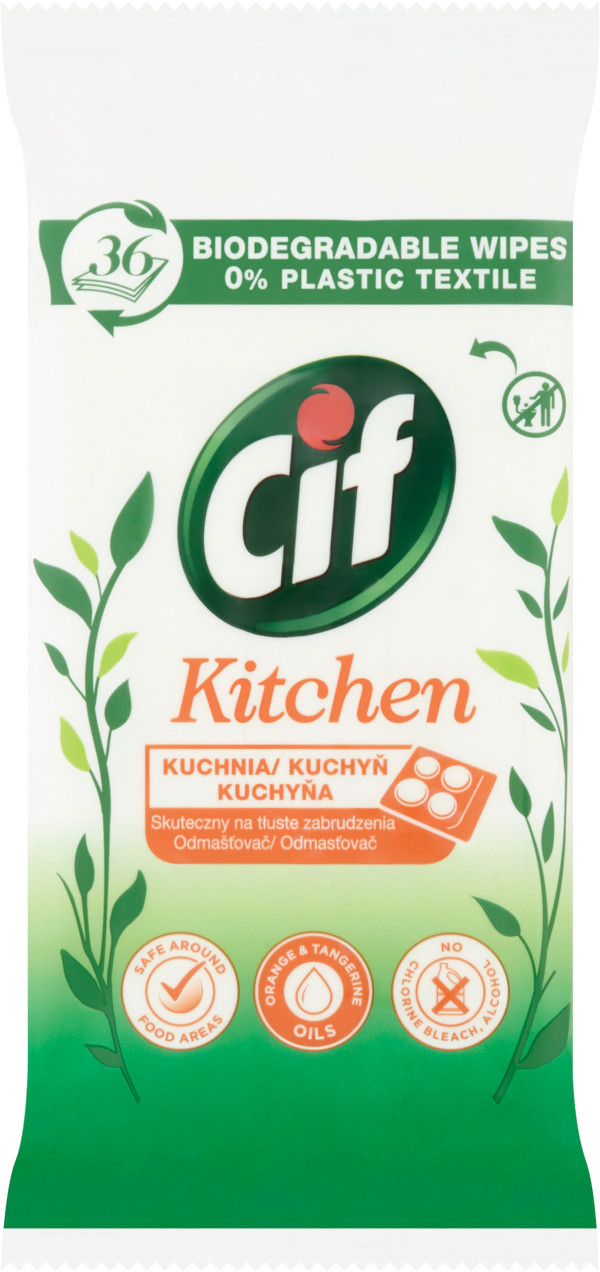 Obrázok Cif Kitchen čistiace utierky 36 ks