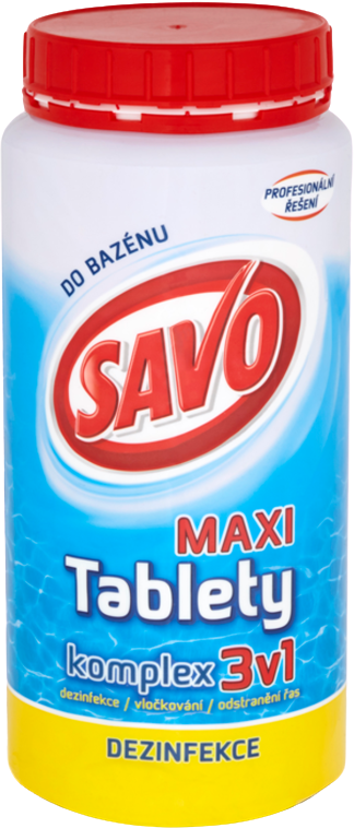 Obrázok SAVO Chlórové tablety maxi komplex 3v1 1,4 kg (67199913)