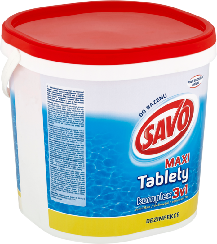 Obrázok SAVO Chlorové tablety MAXI komplex 3v1 4 kg (67200269)