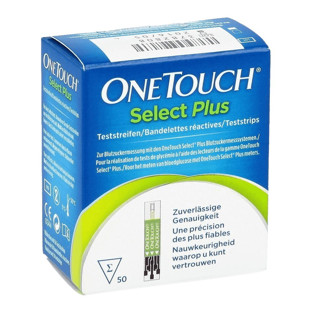 Obrázok One Touch select plus testovacie prúžky 50 ks