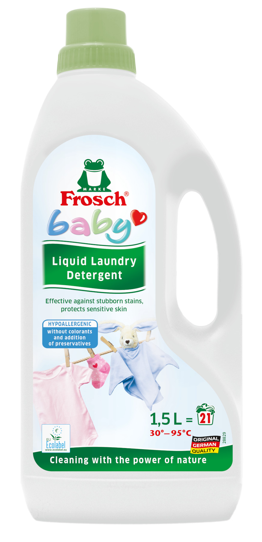 Obrázok FROSCH  EKO Baby Hypoalergenní prací gel na kojenecké prádlo 1,5 l (21 praní) (4009175941794)