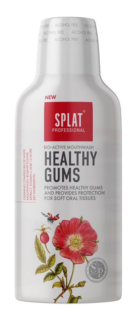 Obrázok Splat Professional Healthy Gums ústna voda proti zubnému povlaku a pre zdravé ďasná 275 ml