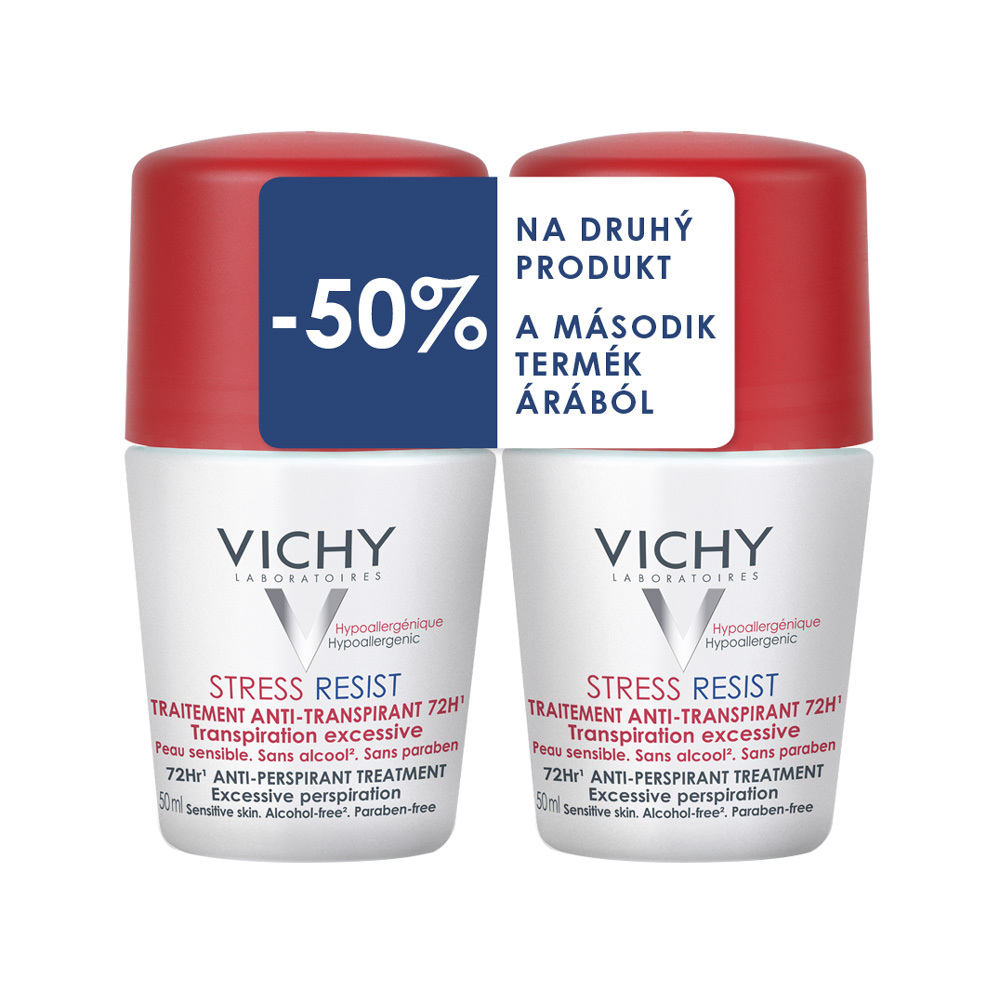 Obrázok Vichy Antiperspirant Stress resist roll- on 72h 2x50ml - Vichy