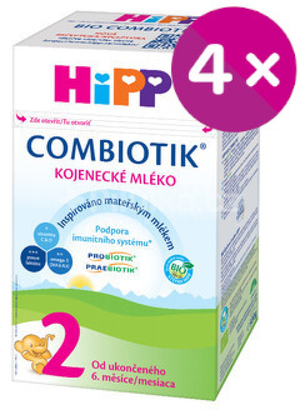 Obrázok HiPP 2 BIO Combiotik (4-Balenie)