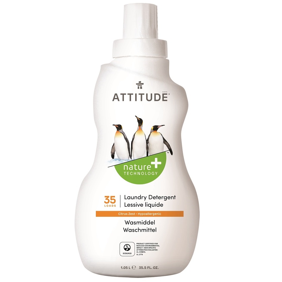 Obrázok  Attitude Gél prací pre deti s vôňou citrónovej kôry 1050ml 35 pracích dávok Attitude 