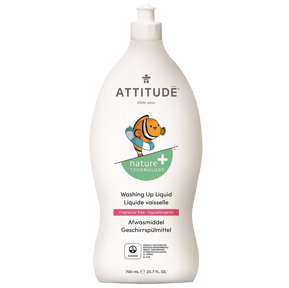 Obrázok  Attitude Prostriedok na umývanie riadu pre deti bez vône 700ml Attitude 