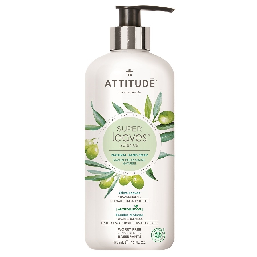 Obrázok ATTITUDE Prírodné mydlo Super leaves detoxikačné - olivové listy 473 ml