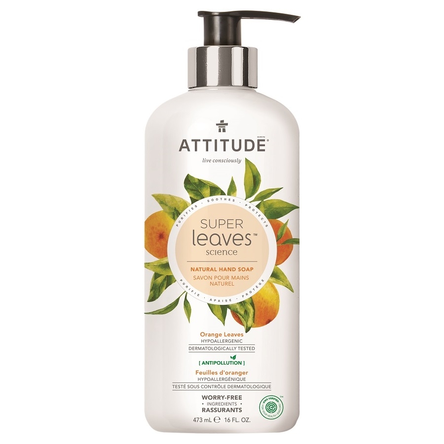 Obrázok ATTITUDE Prírodné mydlo Super leaves detoxikačné - pomarančové listy 473 ml