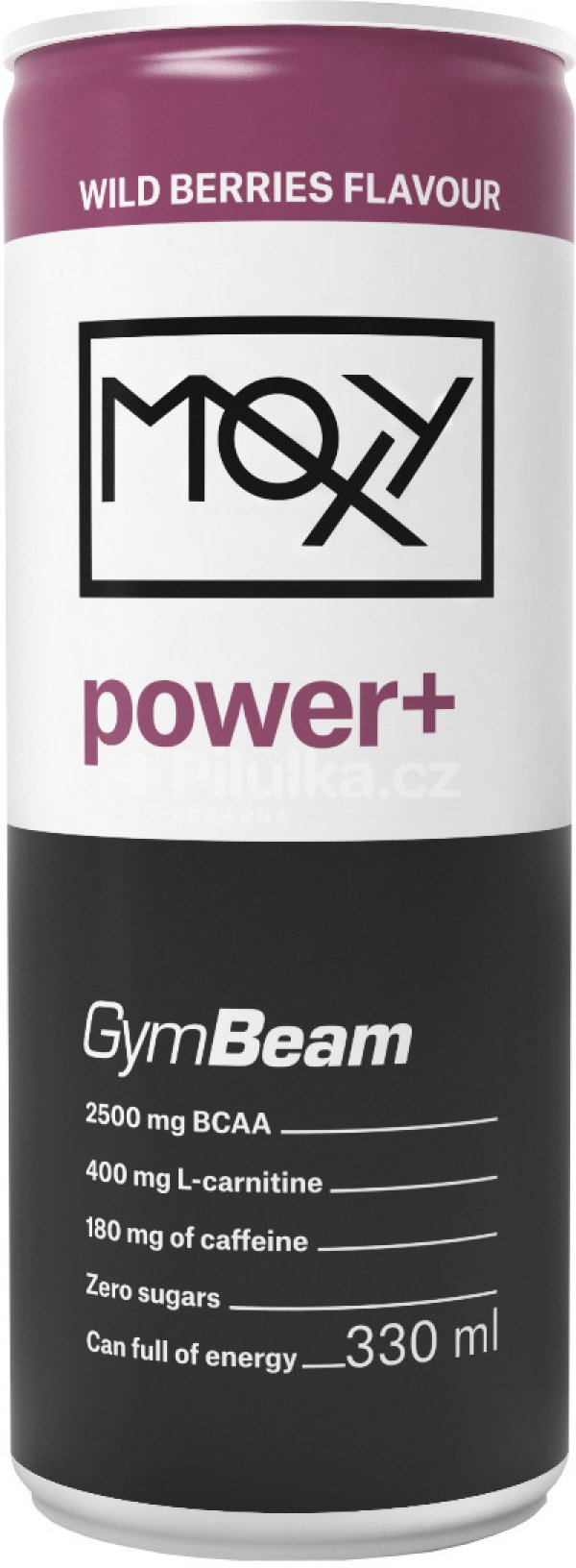 Obrázok GymBeam Moxy Power+ Energy Drink 330 ml wild berries