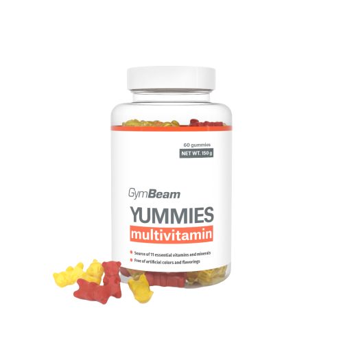 Obrázok GymBeam Yummies Multivitamin 60 kaps. orange lemon cherry