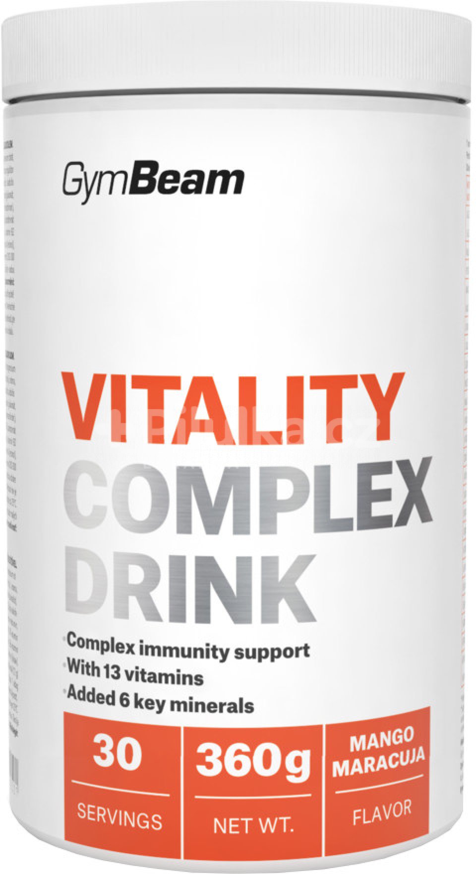 Obrázok GymBeam Vitality Complex Drink 360 g mango marakuja