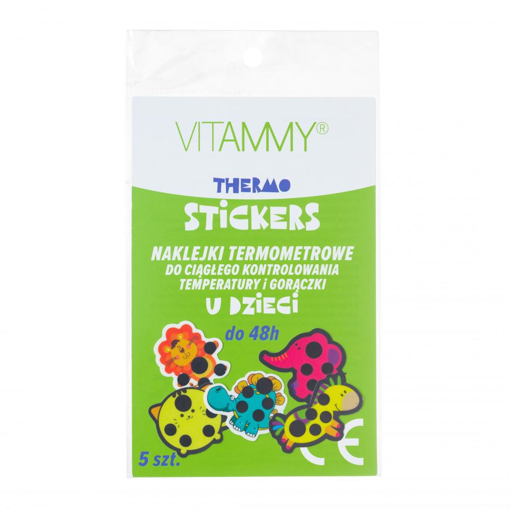 Obrázok VITAMMY THERMO STICKERS Nálepky s teplomerom na nepretržité meranie teploty,5ks