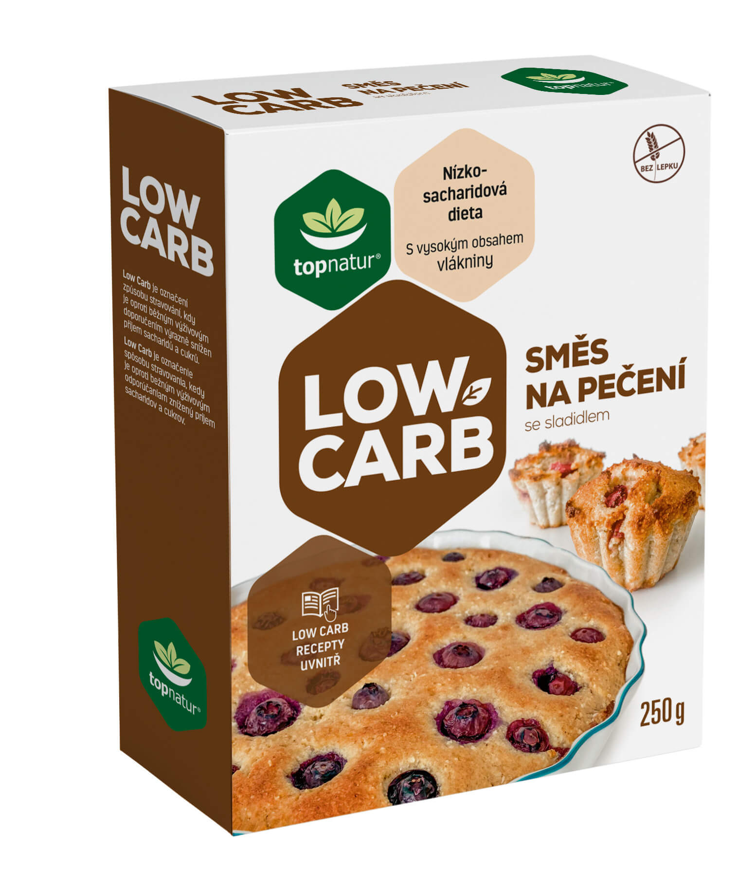 Obrázok topnatur ZMES NA PEČENIE LOW CARB bezgluténová, s obsahom vlákniny 1x250 g