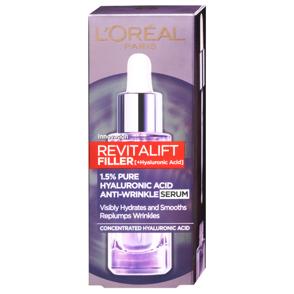 Obrázok ĽORÉAL PARIS Revitalift Filler 1,5 % Pure Hyaluronic Acid Anti-Wrinkle Serum 30 ml (3600523873845)