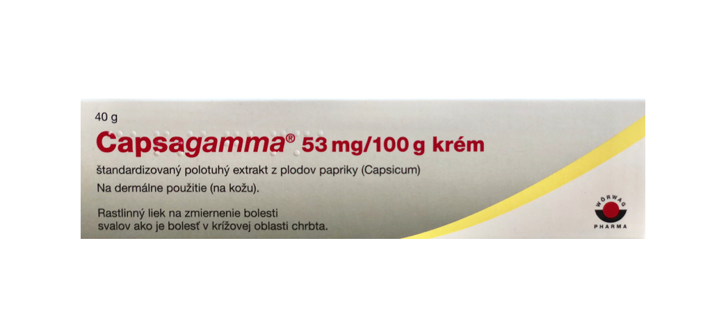 Obrázok Capsagamma 53 mg/100 g krém